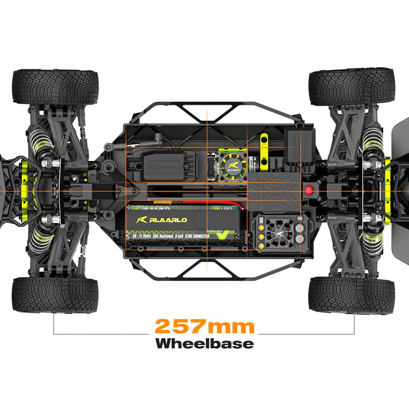 Rlaarlo XTS-F10 1/10 Carbon Fiber Brushless RTR 4WD RC Rally Car