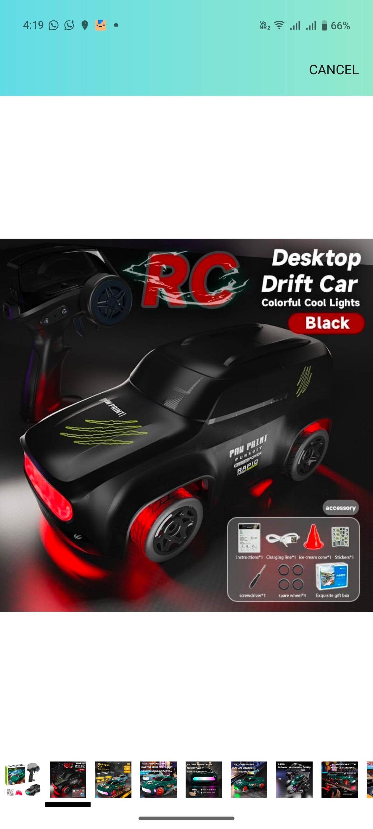 Mini desktop drift car 4x4 1:64 scale