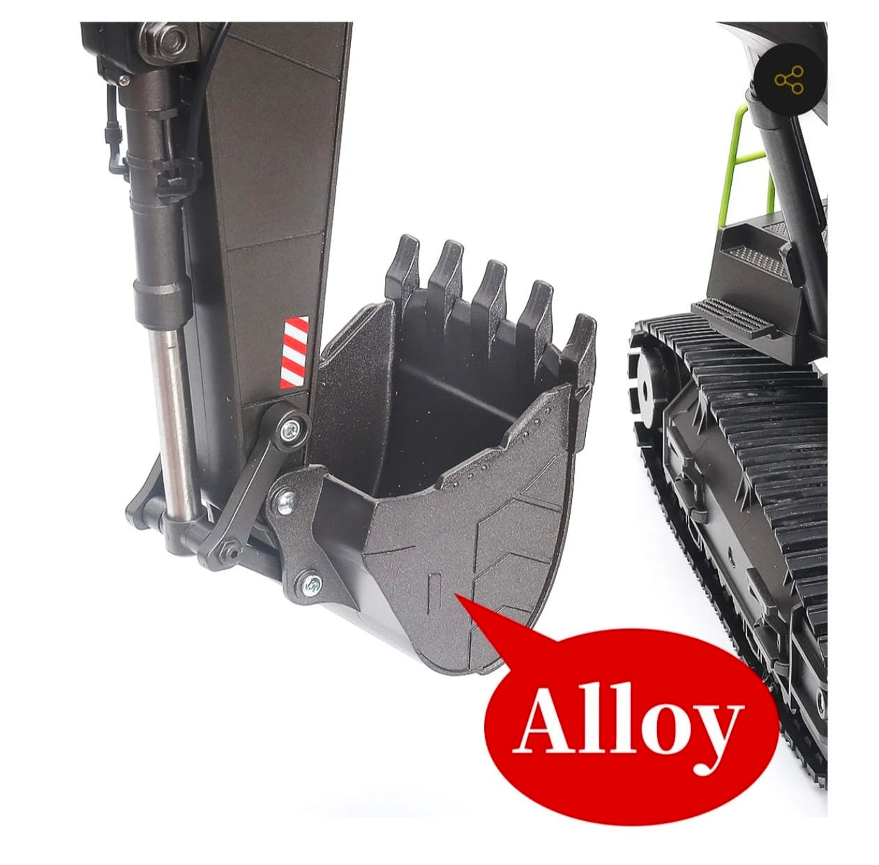 Huina 1593 1:14 Scale RC Excavator – Full Metal Hydraulic-Style Construction Vehicle