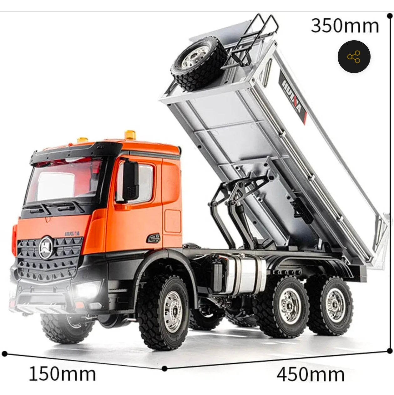 Huina 1598 RC Dump Truck (2026 Model)