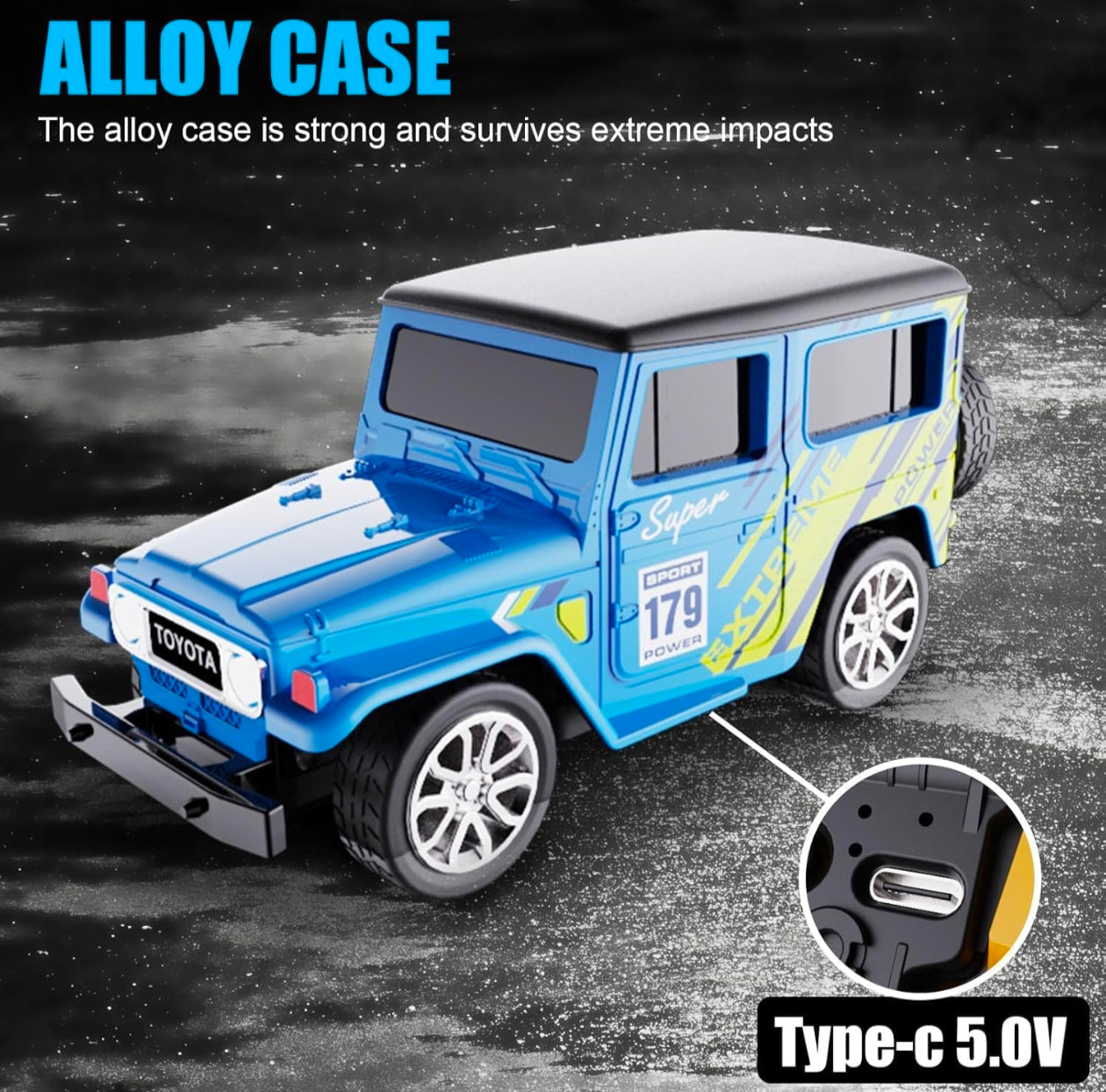 Toyota mini rc car 1:64 scale
